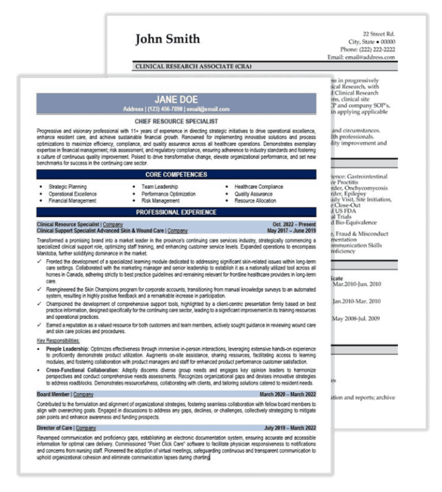 Research & Development Resume Samples